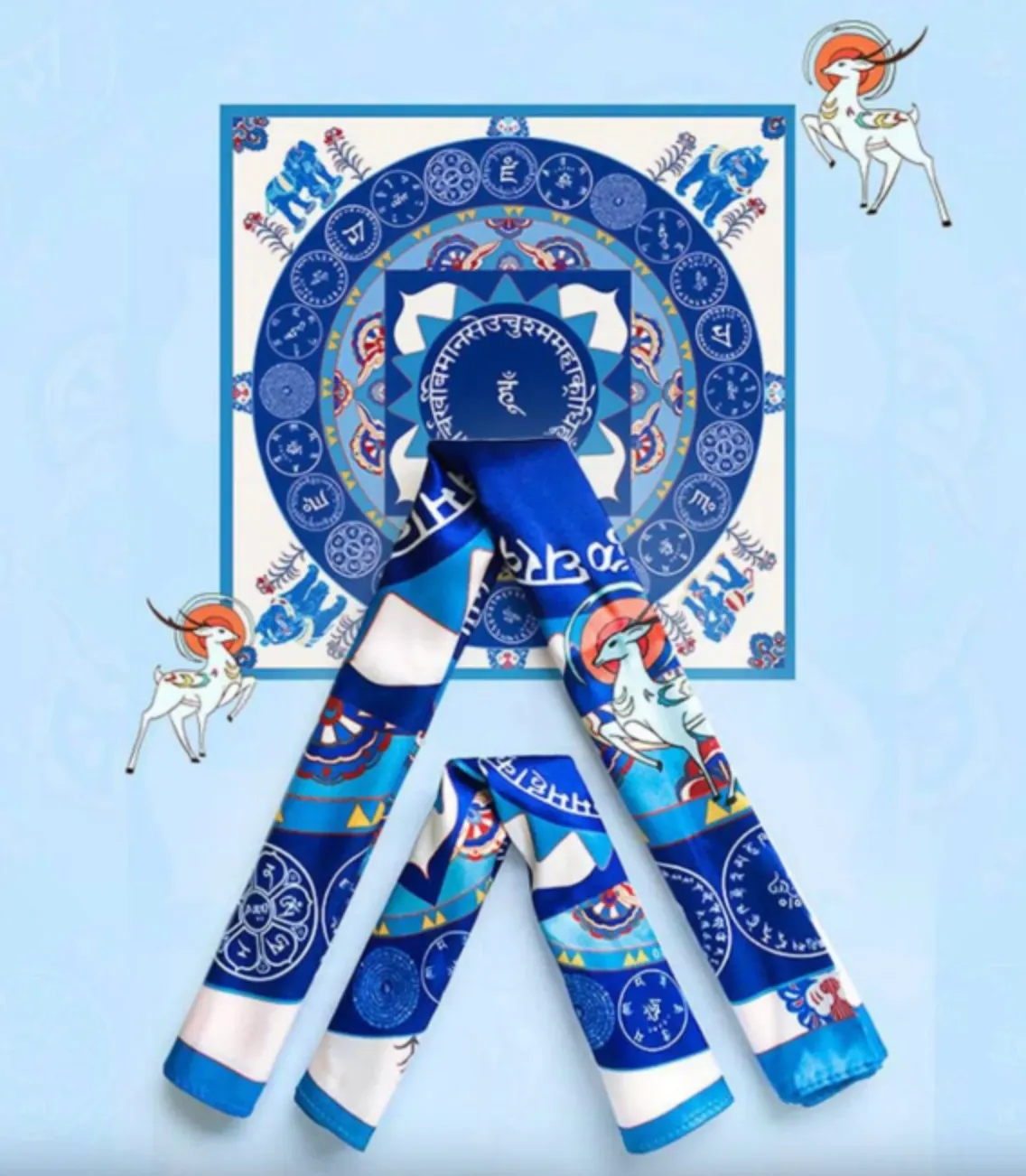 Mahapratisara Mantra & Rainbow Treasure Turani Mantra Scarf