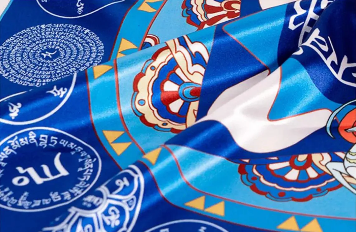 Mahapratisara Mantra & Rainbow Treasure Turani Mantra Scarf