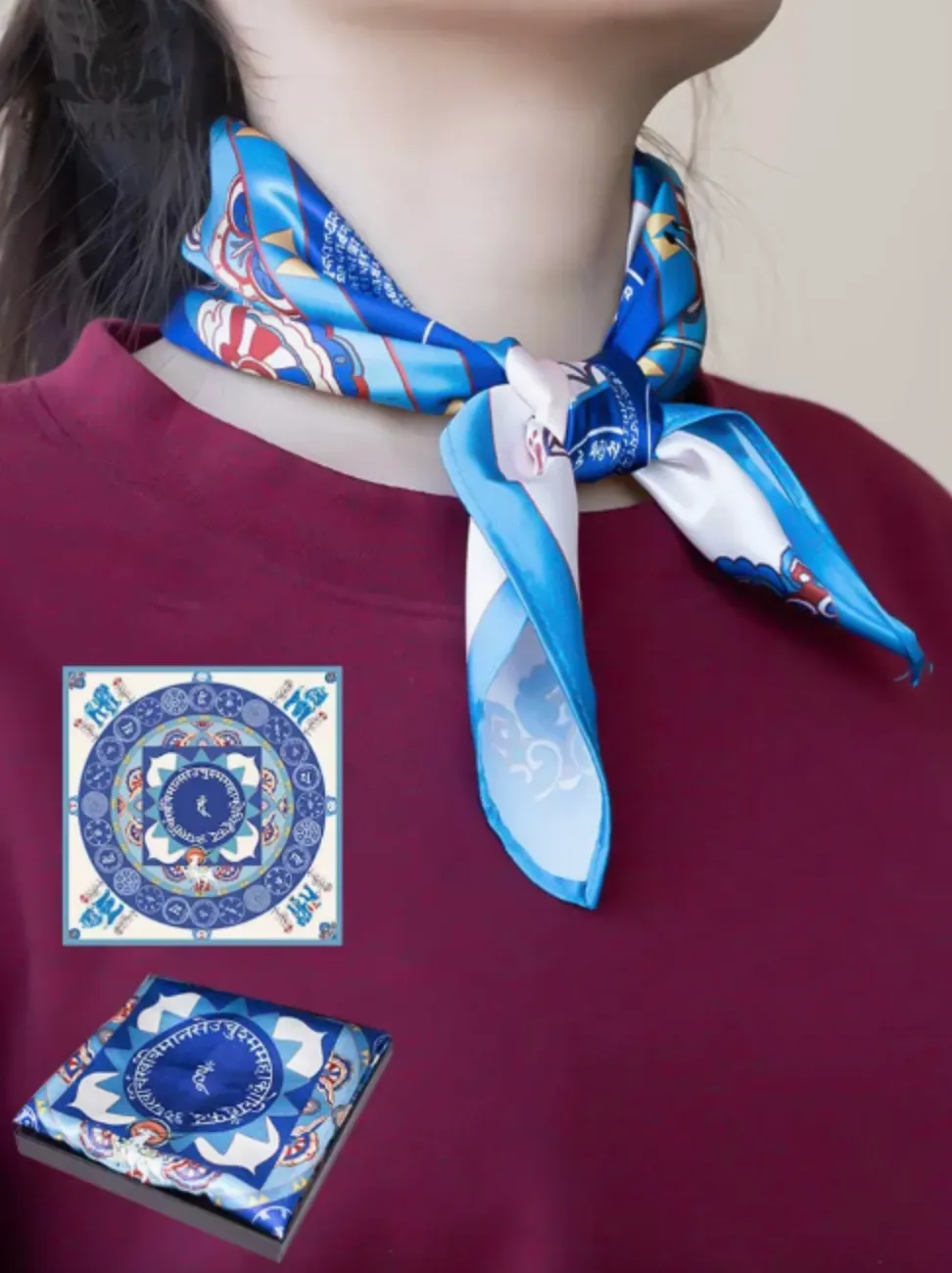 Mahapratisara Mantra & Rainbow Treasure Turani Mantra Scarf