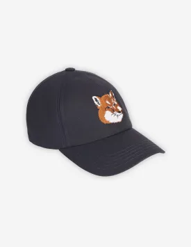 Maison Kitsune Large Fox Head Embroidery 6P Cap Navy HU06118WW0007 P480
