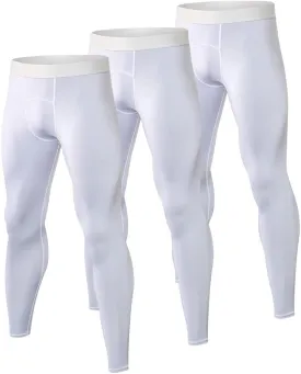 Men's Compression Pants Athletic Leggings Active Running Tights Cycling Workout Base Layer Pants