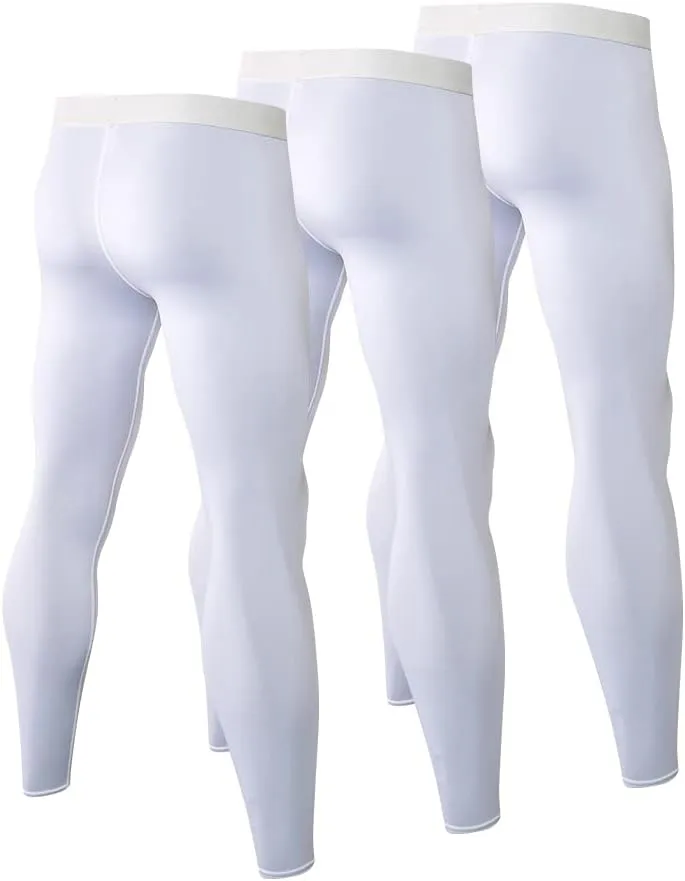 Men's Compression Pants Athletic Leggings Active Running Tights Cycling Workout Base Layer Pants