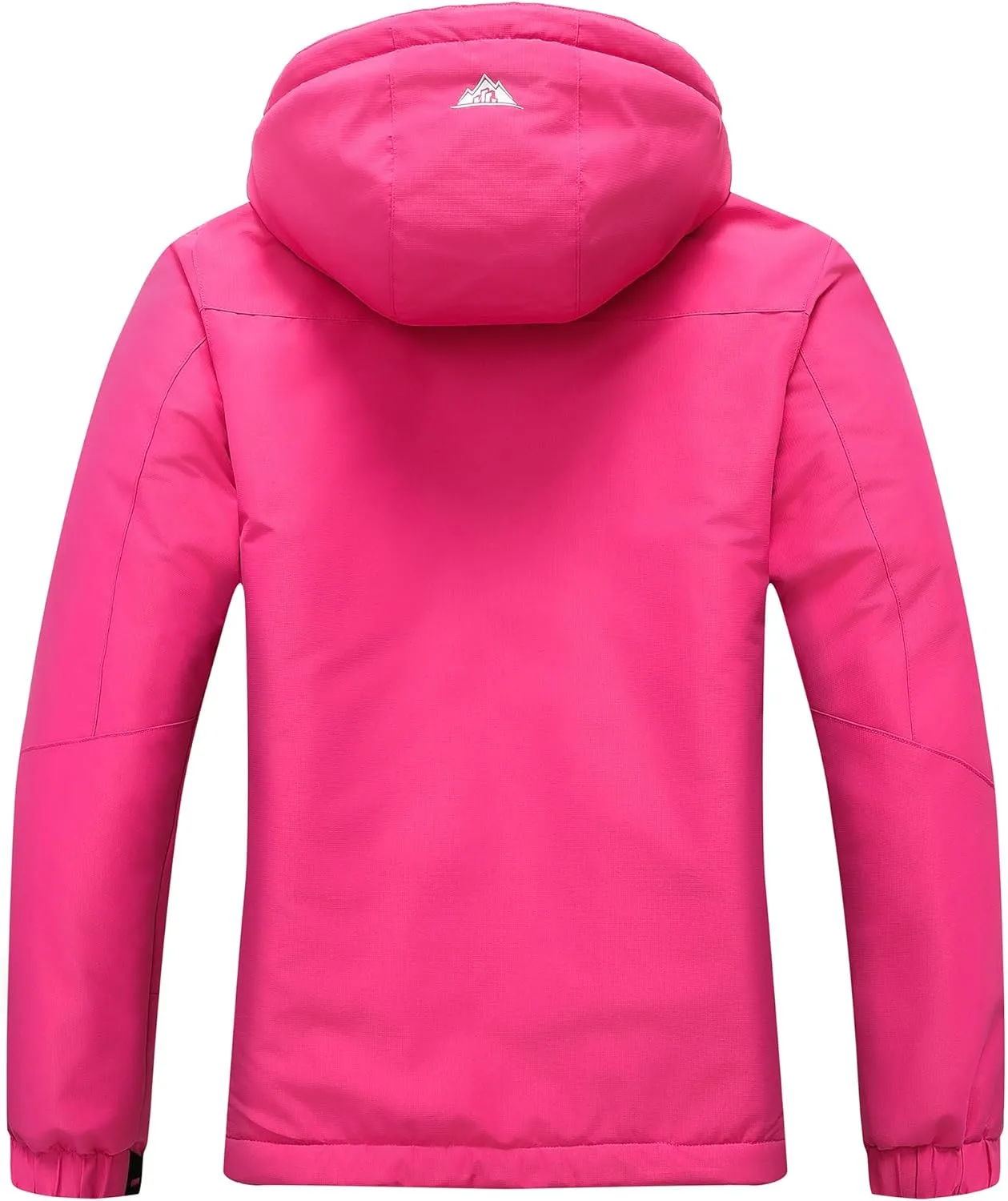 MOERDENG Women's Ski Jacket Waterproof Winter Coat Hooded Snowboarding Jacket Warm Winter Jacket