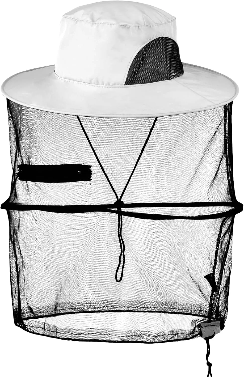 Mosquito Head Net Hat, Sun Hat with Netting, Bee Keeper Hat, Safari Fishing Hats for Outdoor Hiking, Camping, Gardening