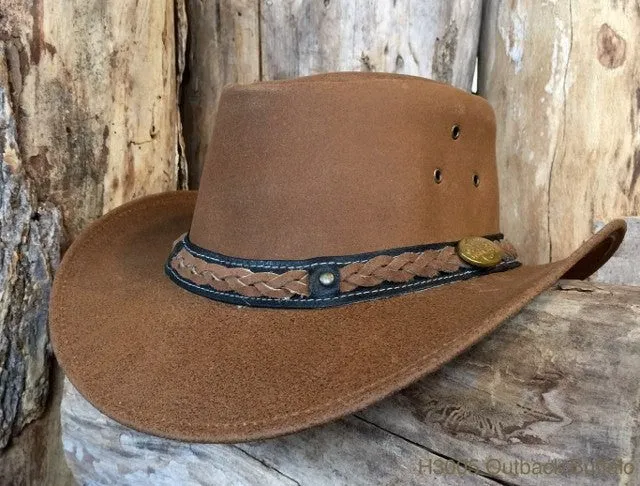 Outback Survival Gear - Buffalo Hat in Cognac (H3005)