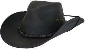Outback Trading Company Men's 1484 Bootlegger UPF 50 Waterproof Breathable Western Cotton Oilskin Hat