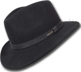 OztralaAustralian Wool Felt HAT Outback Vintage Classic Fedora Men Leather Band Cowboy HW01 US