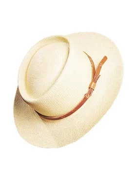 Panama Montecristi Hat - Gambler (Chemise) - (Grade 13-14)