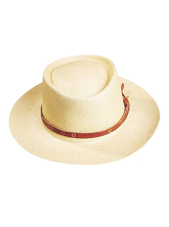 Panama Montecristi Hat - Gambler (Chemise) - (Grade 13-14)