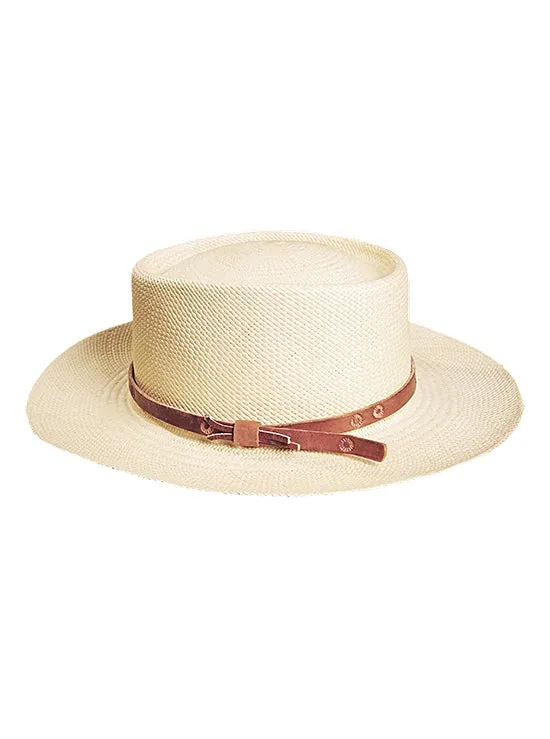 Panama Montecristi Hat - Gambler (Chemise) - (Grade 13-14)