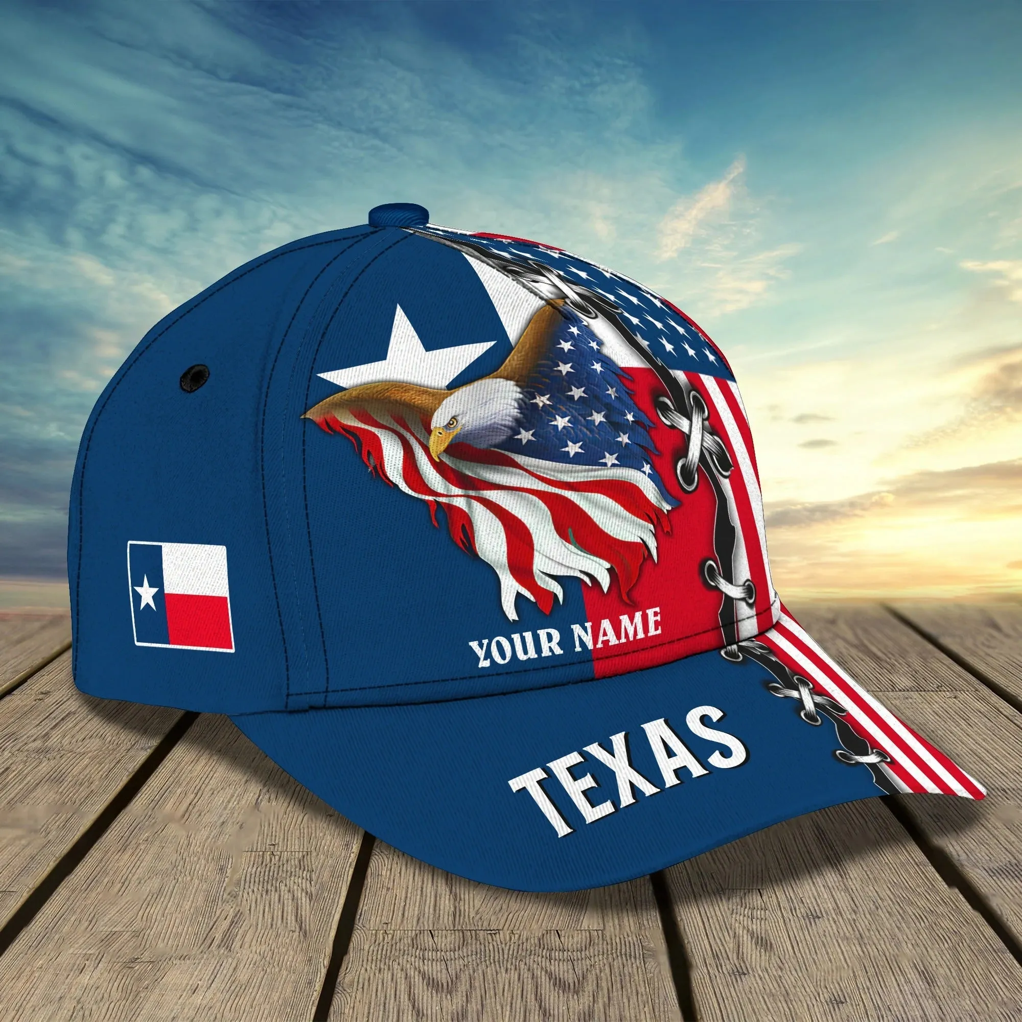 Personalized God Bless Texas 3D Full Print Baseball Cap, Texas American Pride Cap Hat, Texas Cap Hat