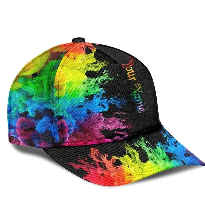 Personalized Pride Baseball Cap For Couple Gay, Lesbian Gifts, Color Of Life Lgbt 3D Baseball Cap Hat