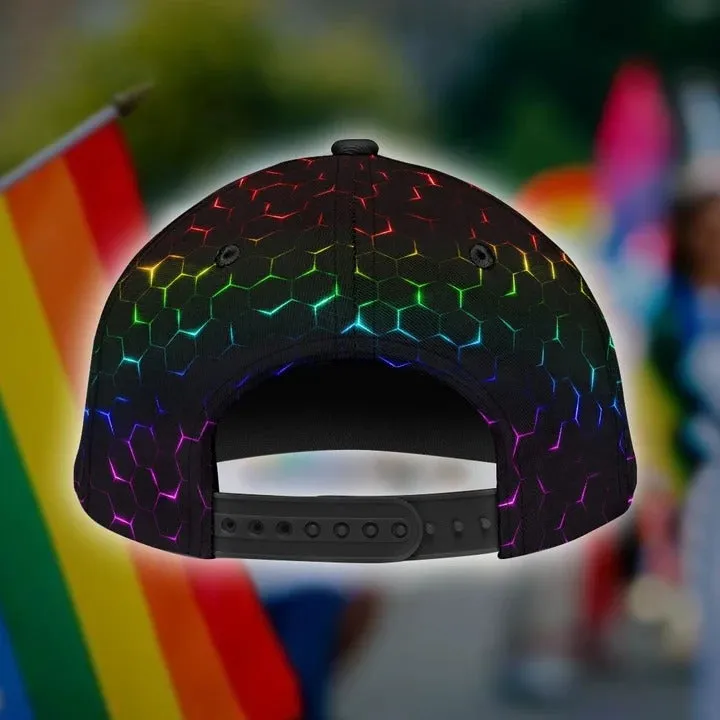 Personalized Pride Baseball Cap For Couple Gay, Lesbian Gifts, Color Of Life Lgbt 3D Baseball Cap Hat