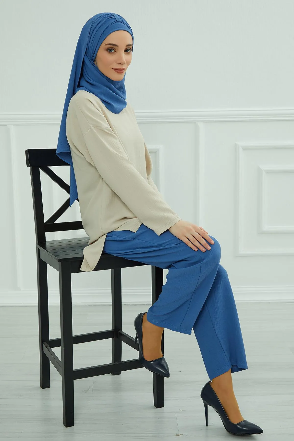 Practical Stylish Aerobin Shawl for Women, Effortless Aerobin Instant Shawl, Breathable Pleated Women Shawl Headscarf Lightweight,CPS-91
