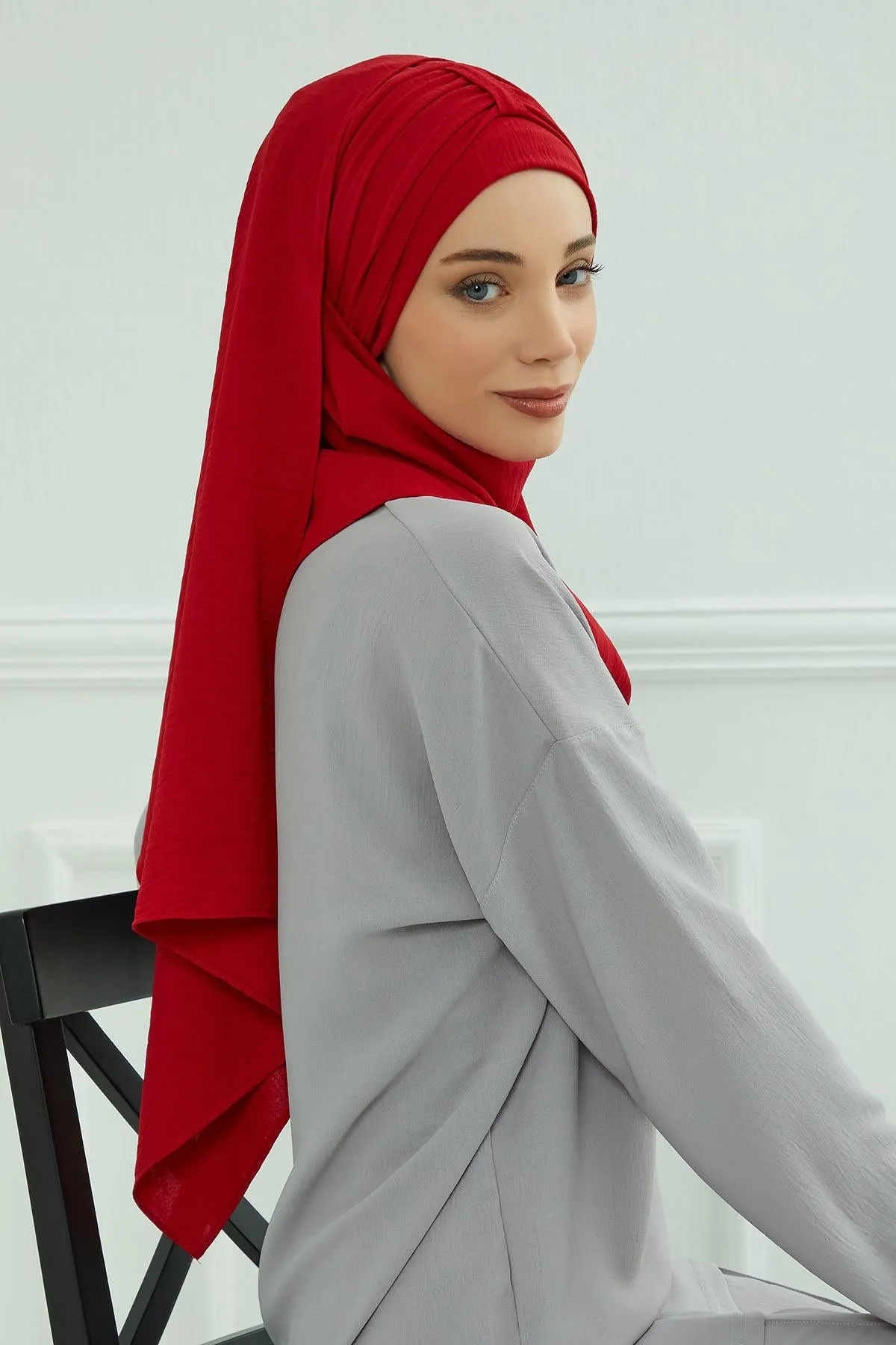 Practical Stylish Aerobin Shawl for Women, Effortless Aerobin Instant Shawl, Breathable Pleated Women Shawl Headscarf Lightweight,CPS-91