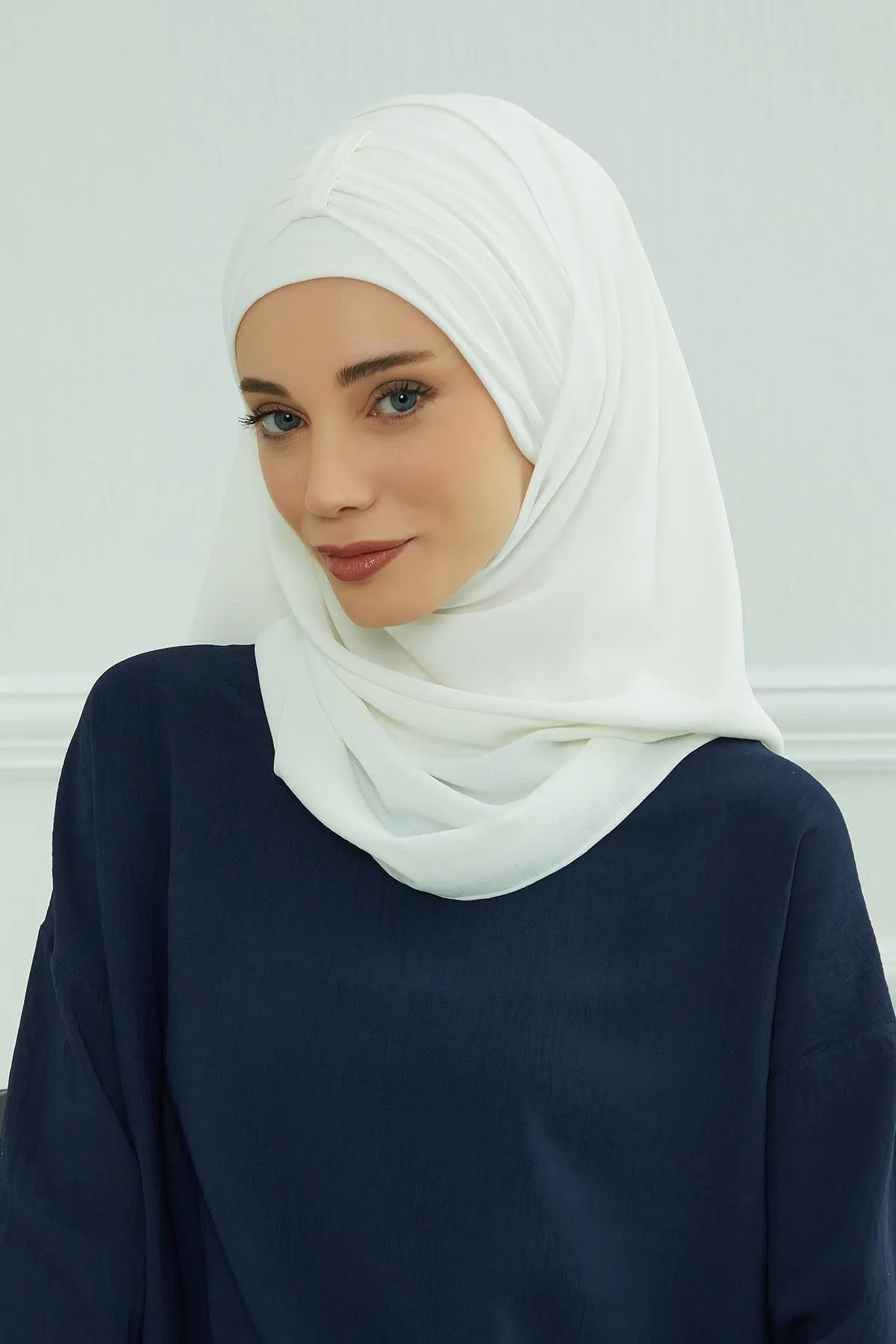 Practical Stylish Aerobin Shawl for Women, Effortless Aerobin Instant Shawl, Breathable Pleated Women Shawl Headscarf Lightweight,CPS-91
