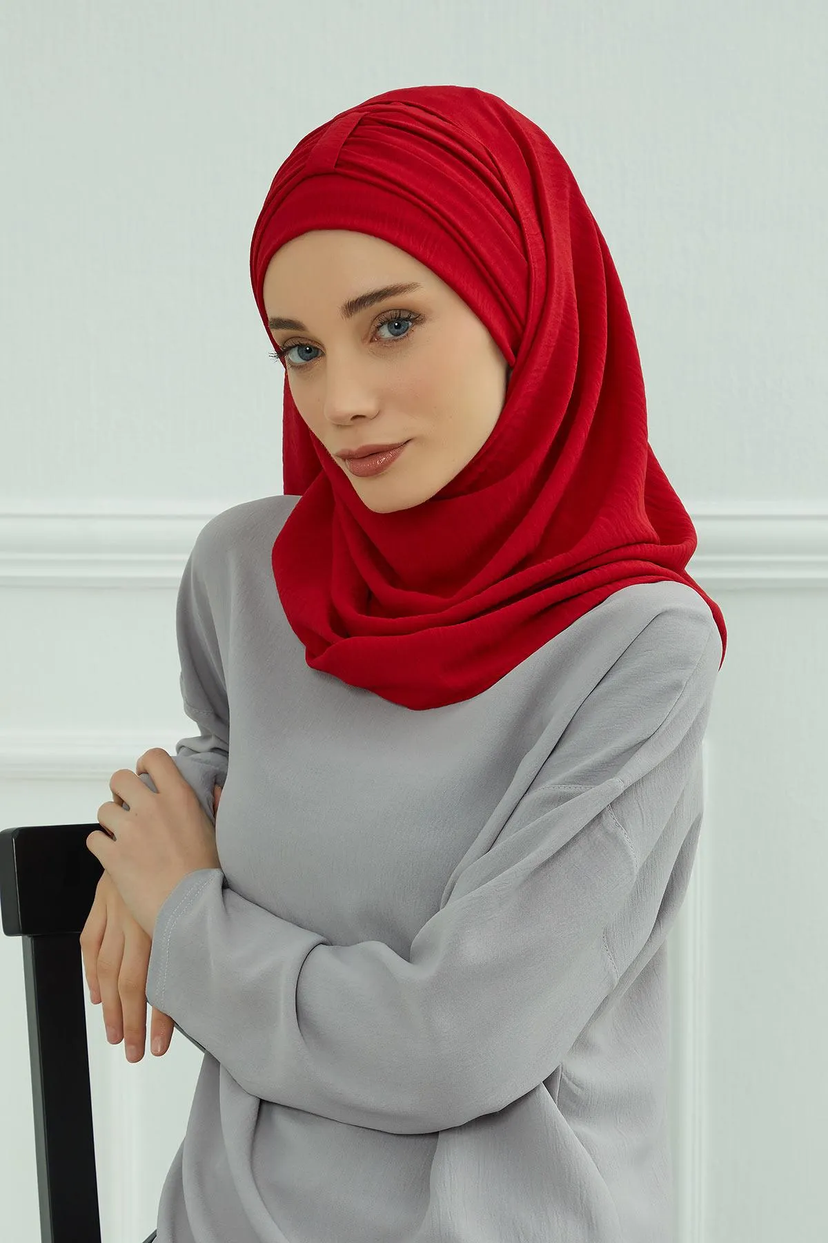 Practical Stylish Aerobin Shawl for Women, Effortless Aerobin Instant Shawl, Breathable Pleated Women Shawl Headscarf Lightweight,CPS-91