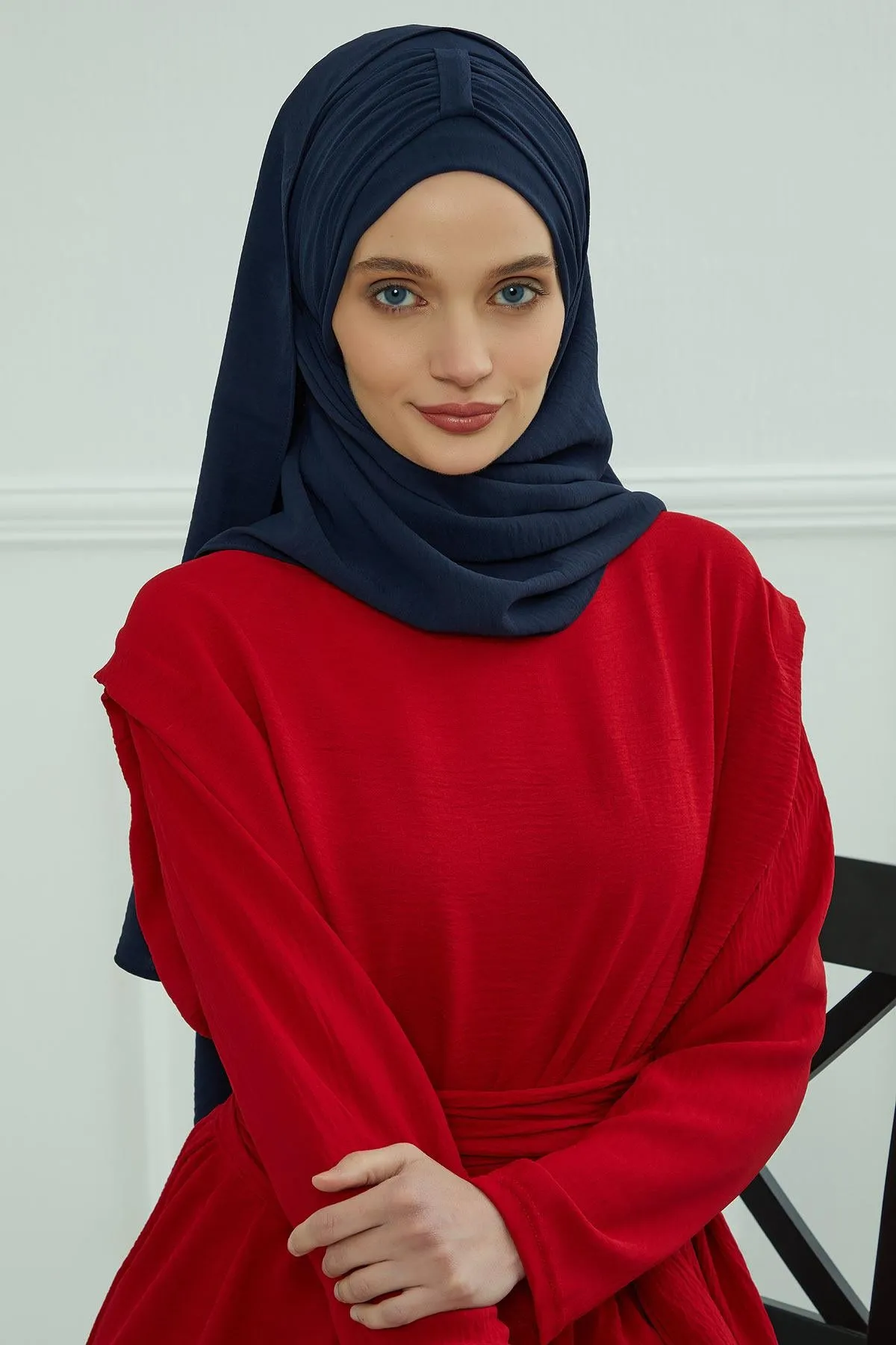 Practical Stylish Aerobin Shawl for Women, Effortless Aerobin Instant Shawl, Breathable Pleated Women Shawl Headscarf Lightweight,CPS-91