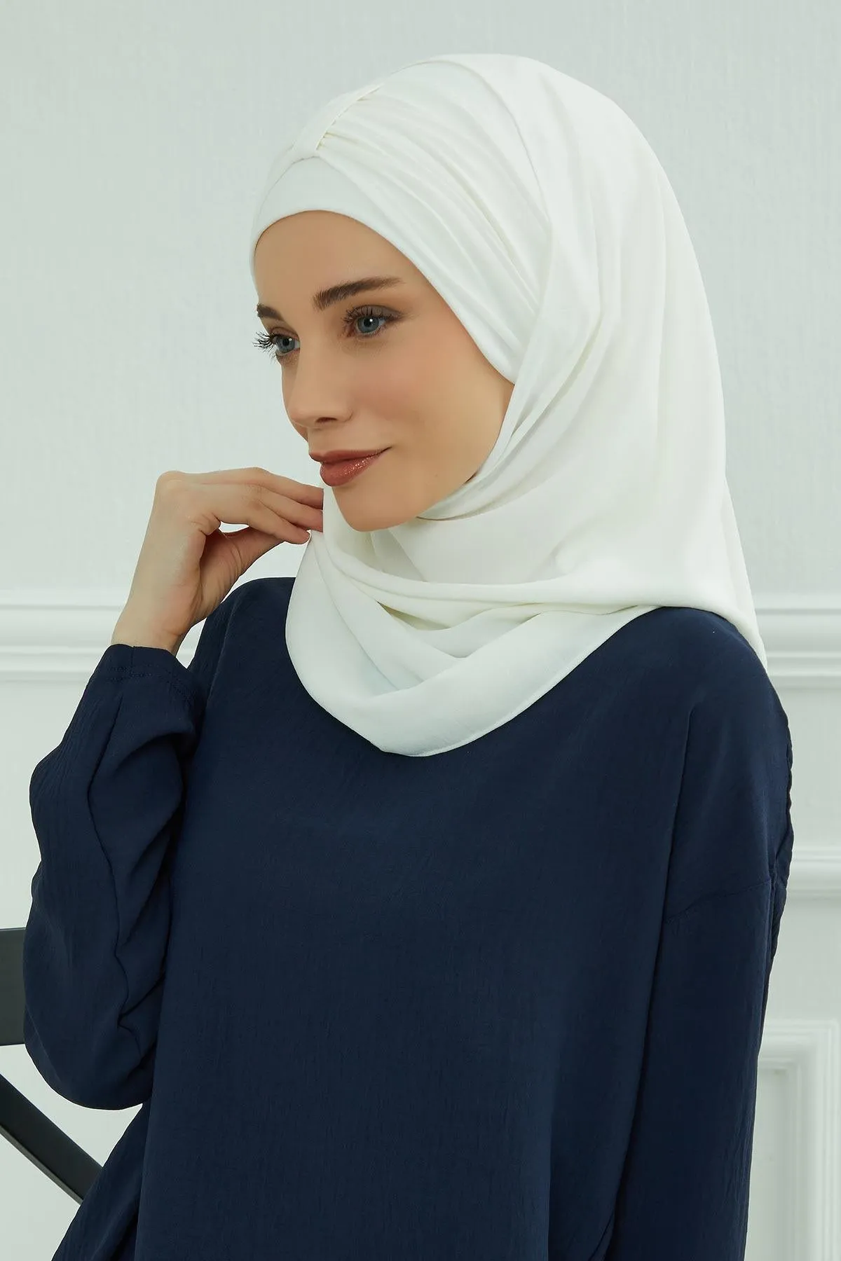 Practical Stylish Aerobin Shawl for Women, Effortless Aerobin Instant Shawl, Breathable Pleated Women Shawl Headscarf Lightweight,CPS-91