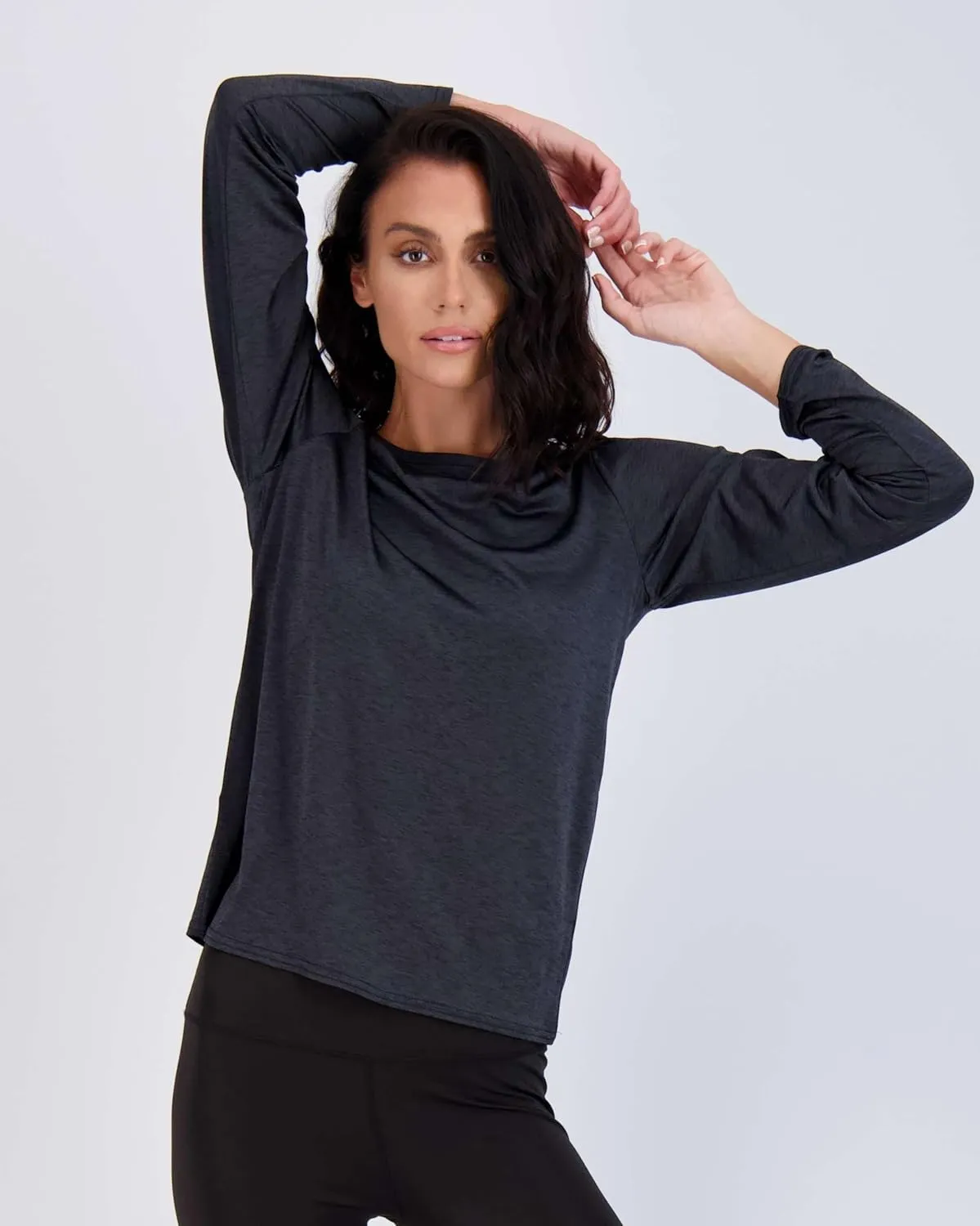 Real Essentials 4 Pack: Women's UPF 50  Quick Dry Fit Sun Shirts Long Sleeve UV SPF Hiking Top Outdoor (Available in Plus)