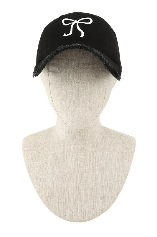 Ribbon Embroidered and Wash Baseball Cap • More Colors