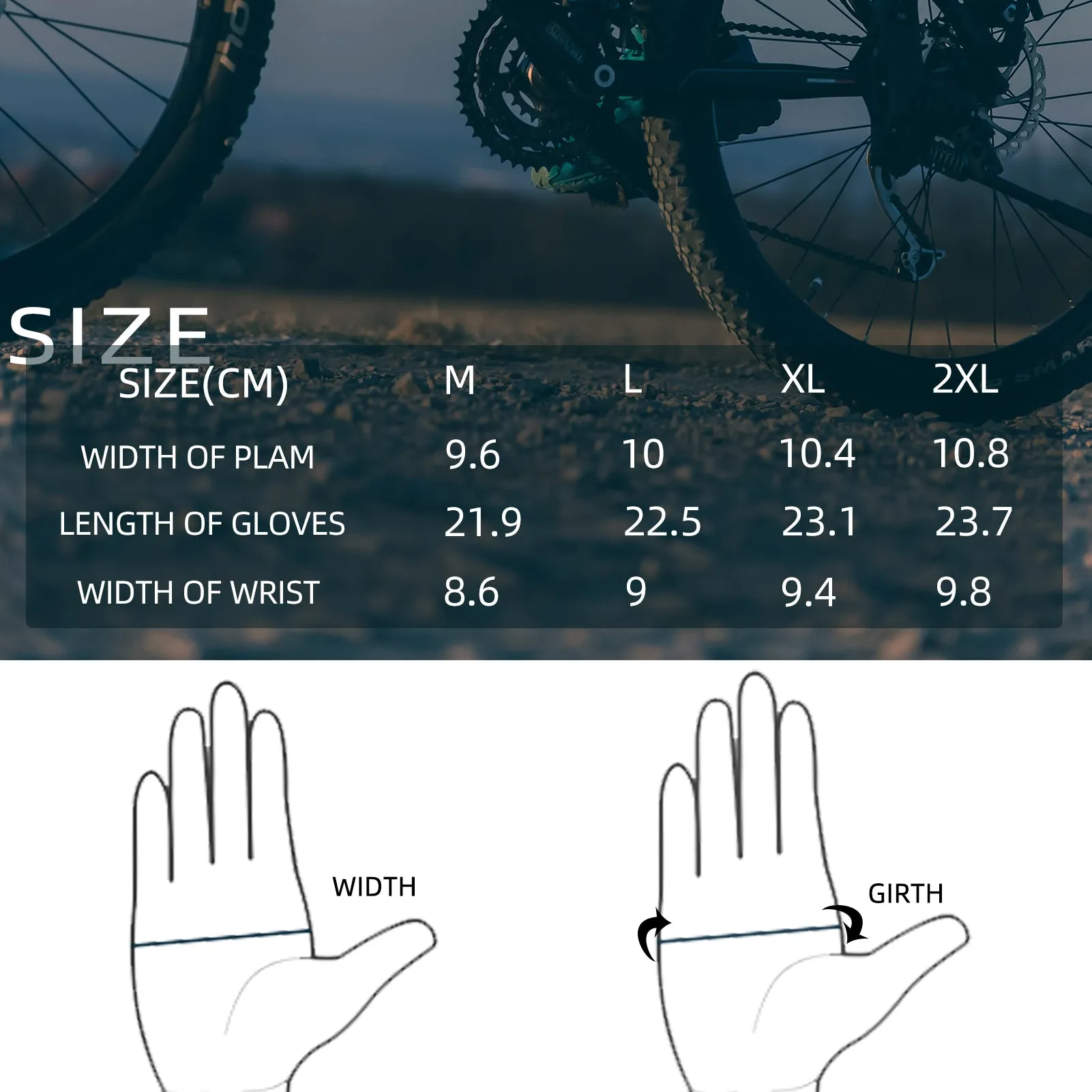 ROCKBROS Breathable Shock-absorption Anti-slip Bike Gloves