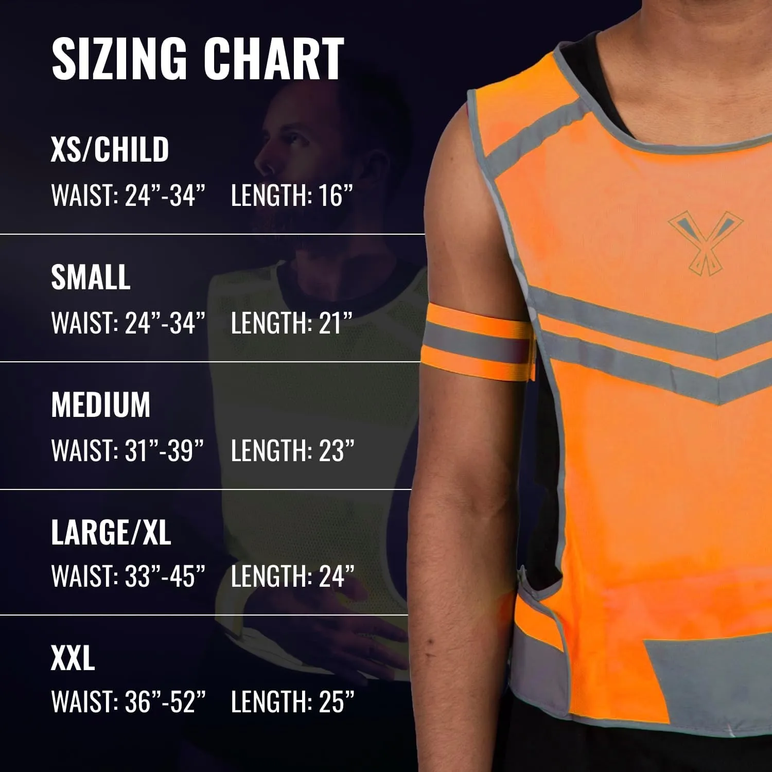 Running Reflective Vest with Inside Pocket and 2 Bands, High Visibility Reflective Running Gear Safety Vest Straps for Men Women Kids for Night Running Walking Cycling