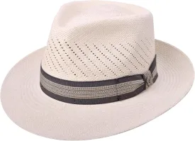 Salvatore Hat Panama Hat Grade 3 for Women Men Sun Hat for Men Teardrop Shape, Grosgrain Ribbon | UV SPF 30
