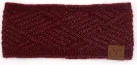 ScarvesMe Women Diagonal Stripes Criss Cross Pattern Soft Knit Headband Headwrap