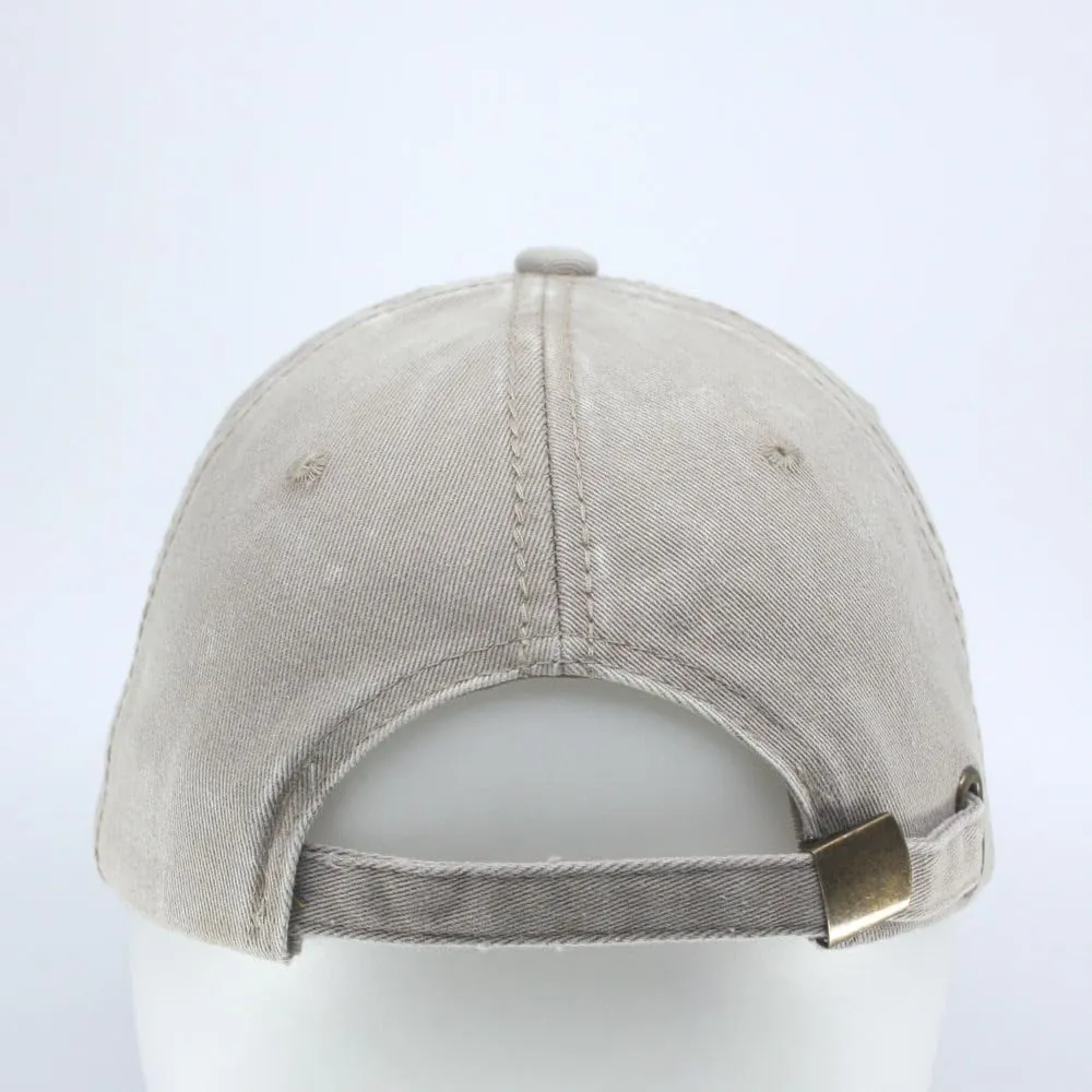 The Vintage Year Snow Washed Cotton Twill Low Profile Adjustable Baseball Cap