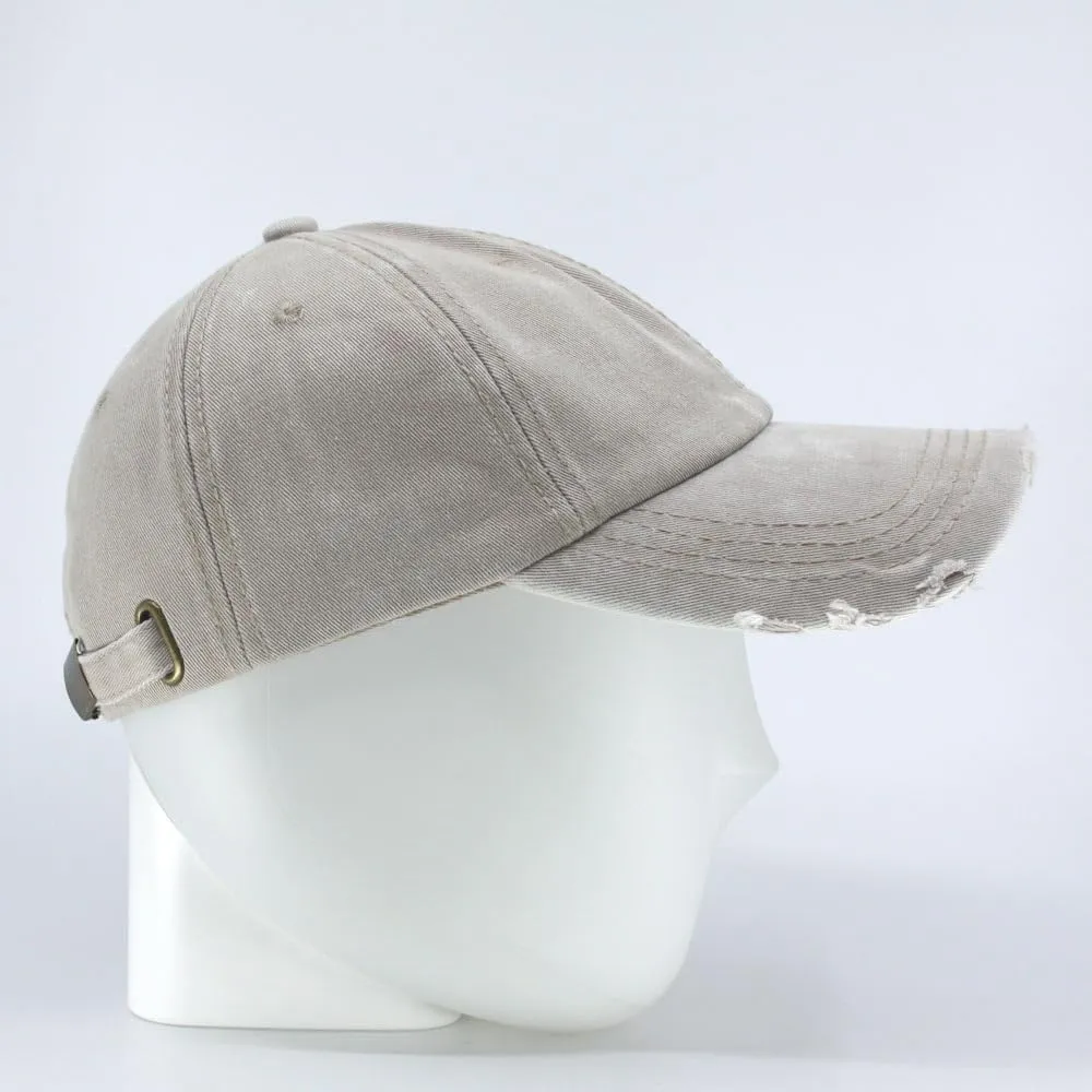 The Vintage Year Snow Washed Cotton Twill Low Profile Adjustable Baseball Cap