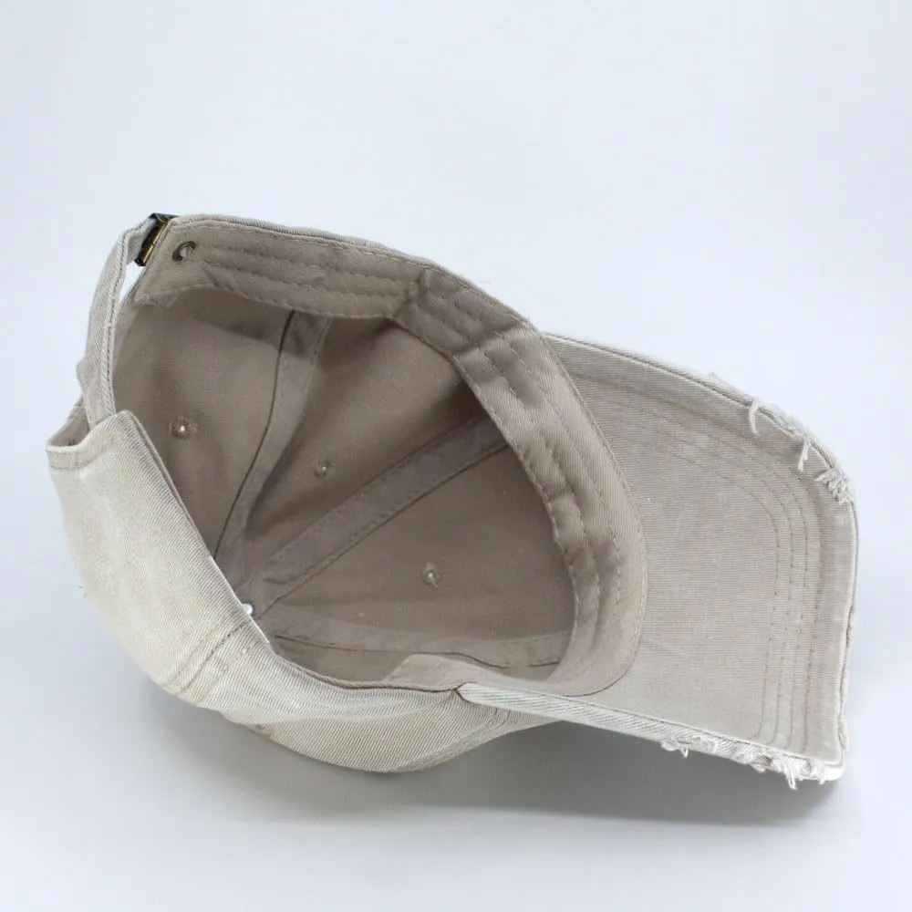 The Vintage Year Snow Washed Cotton Twill Low Profile Adjustable Baseball Cap
