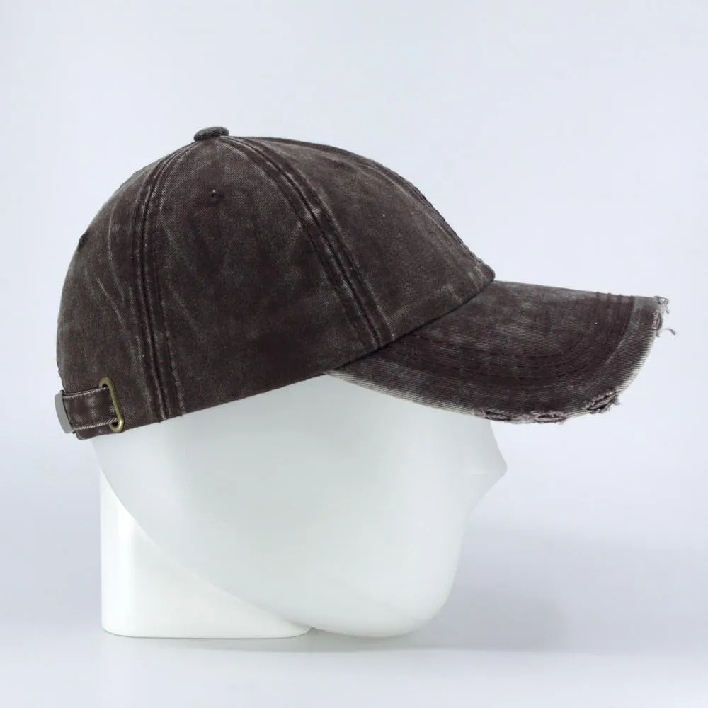 The Vintage Year Snow Washed Cotton Twill Low Profile Adjustable Baseball Cap