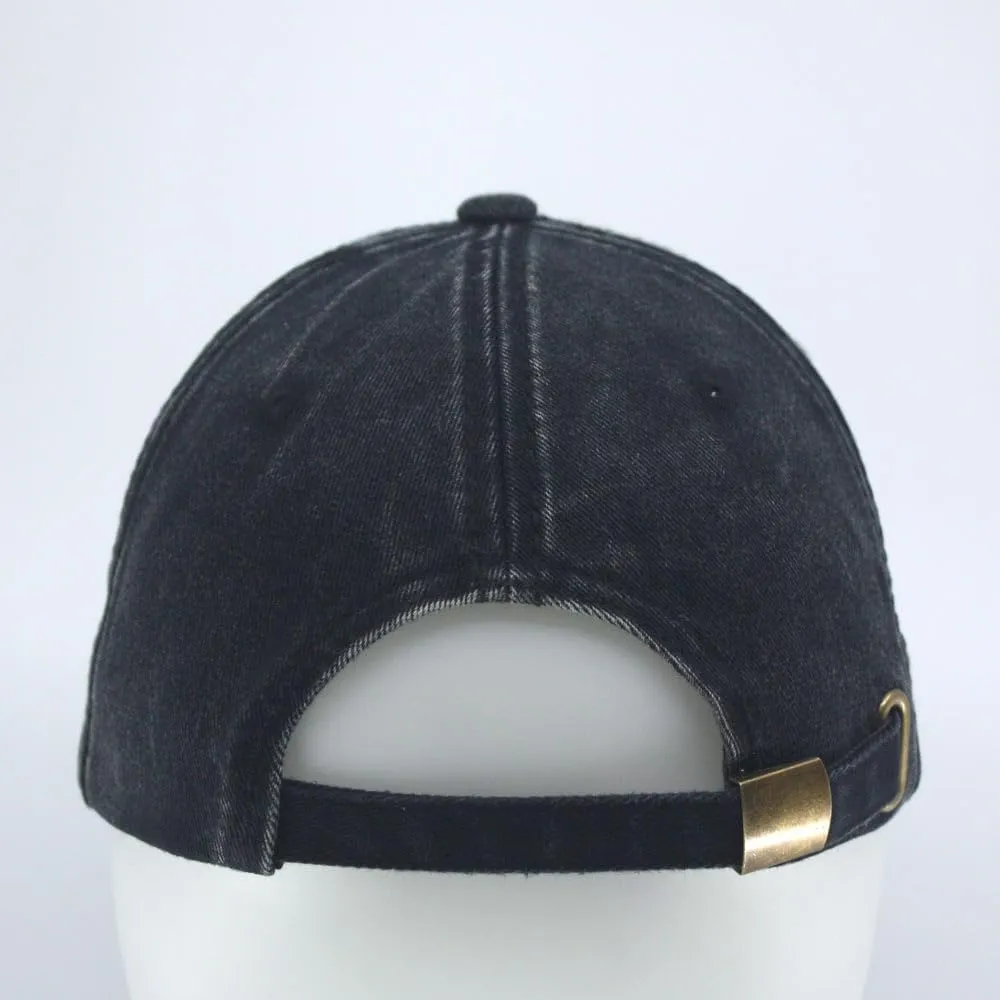 The Vintage Year Snow Washed Cotton Twill Low Profile Adjustable Baseball Cap