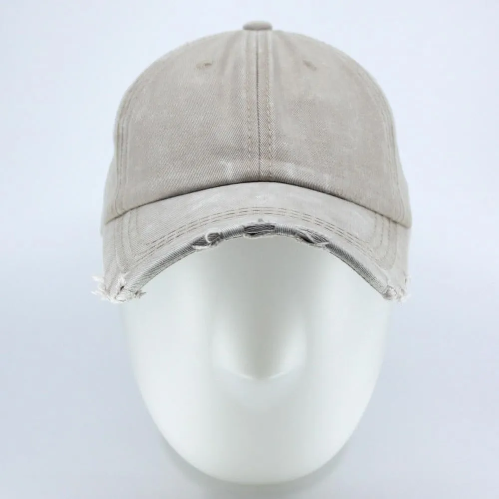 The Vintage Year Snow Washed Cotton Twill Low Profile Adjustable Baseball Cap