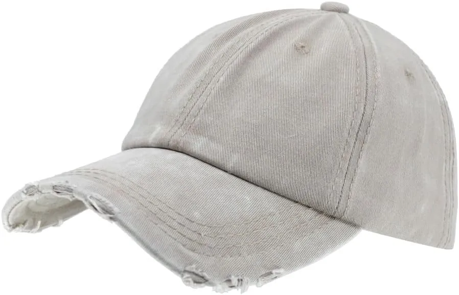 The Vintage Year Snow Washed Cotton Twill Low Profile Adjustable Baseball Cap