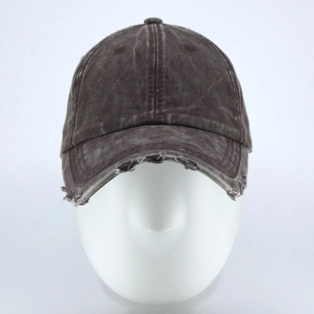 The Vintage Year Snow Washed Cotton Twill Low Profile Adjustable Baseball Cap