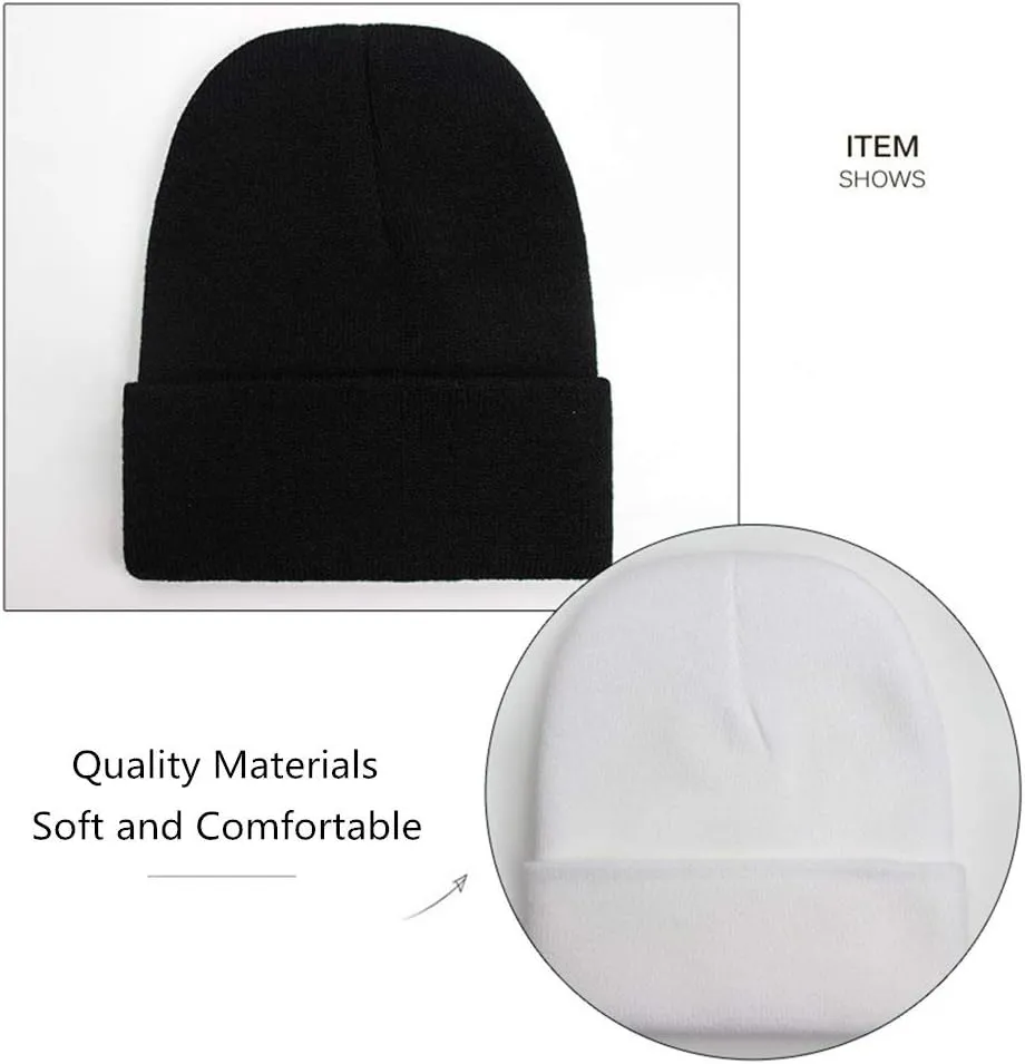 Unisex Adult Knit Beanie for Men Women Warm Snug Hat Cap