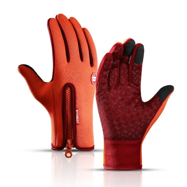 Winter Spring Warm Touch Screen Fishing Man Gloves Waterproof Women Ski Army Cycling  Windproof Non-Slip Fashion Black Gloves