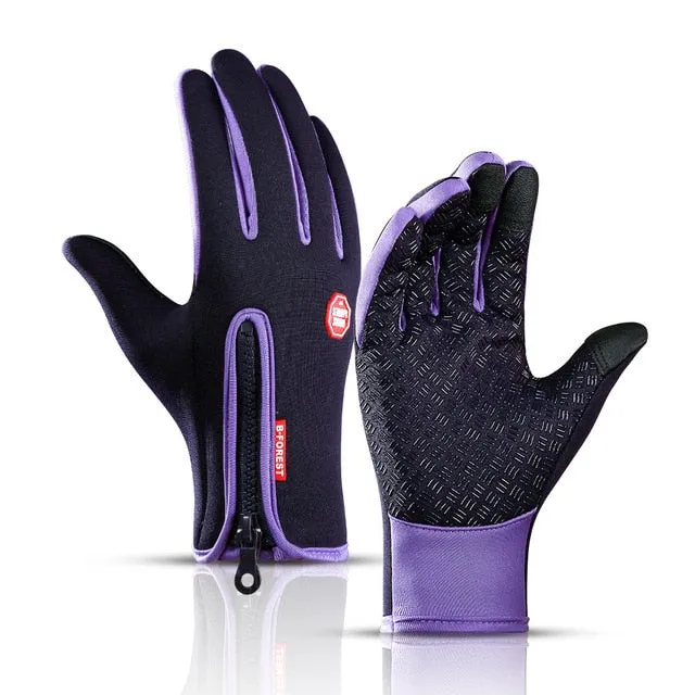 Winter Spring Warm Touch Screen Fishing Man Gloves Waterproof Women Ski Army Cycling  Windproof Non-Slip Fashion Black Gloves