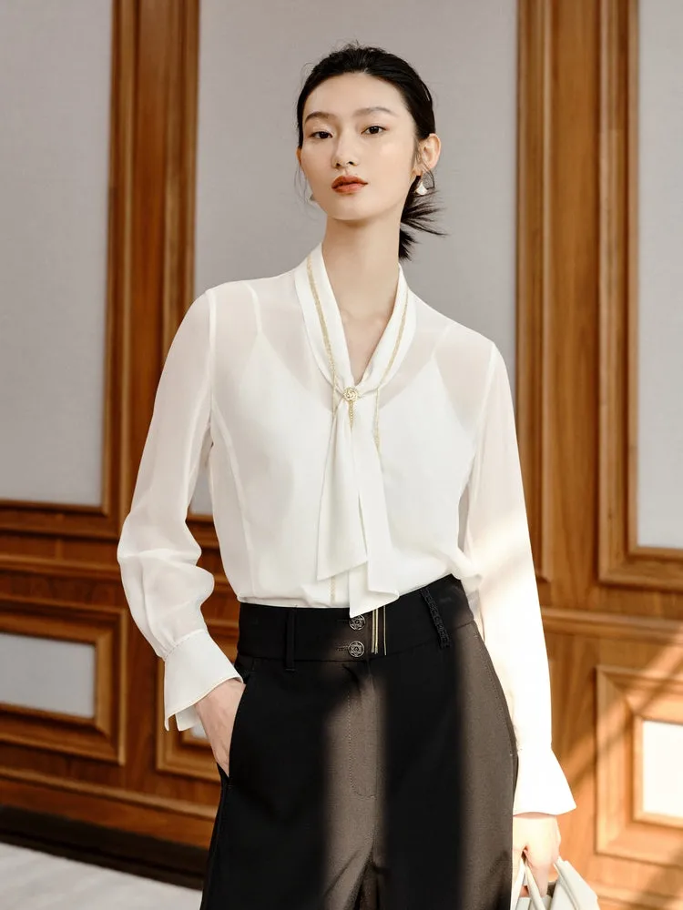 YAYING Georgette Silk Shirt