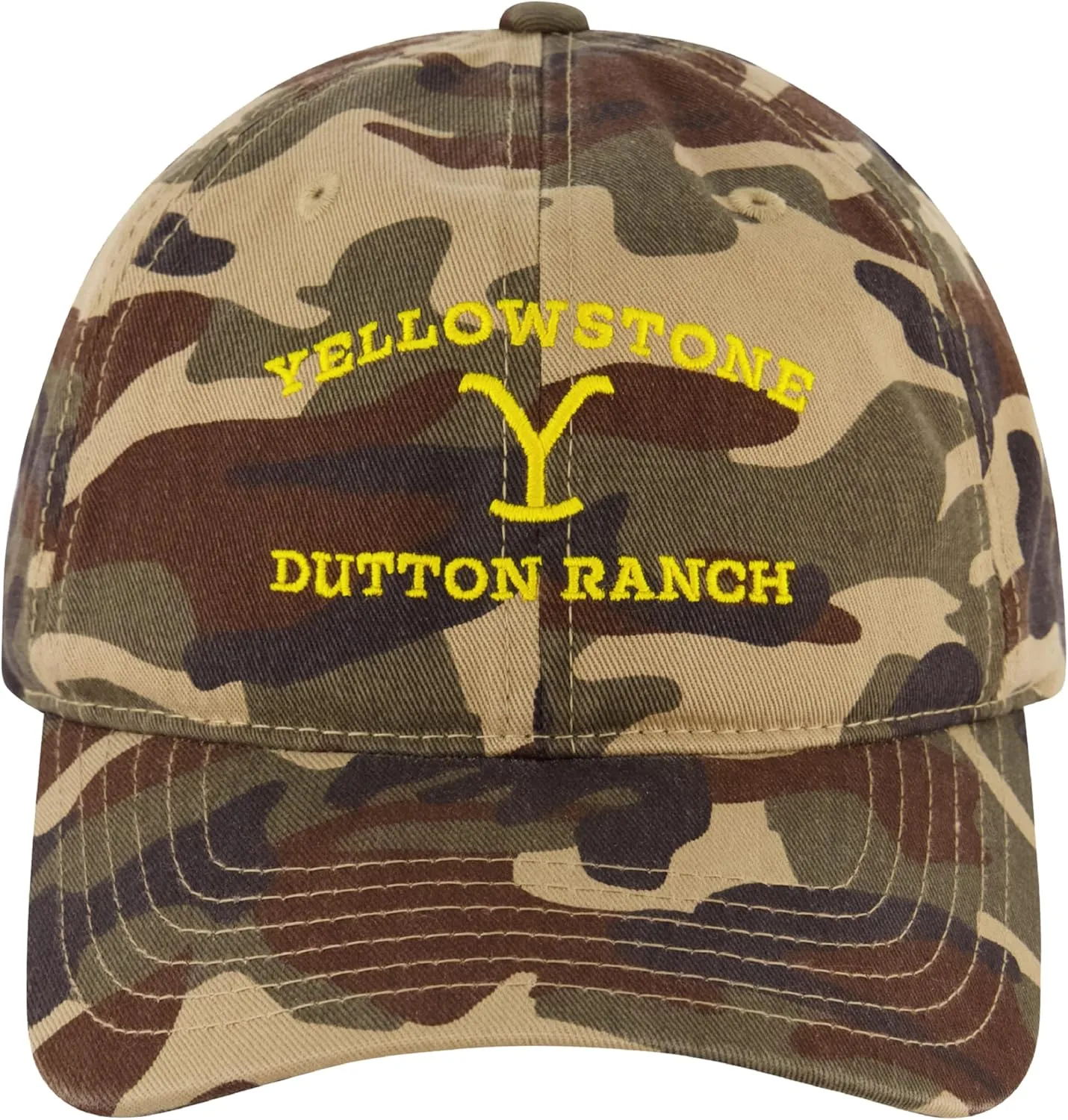 Yellowstone Dad Hat, Dutton Ranch Adjustable Baseball Cap with Curved Brim