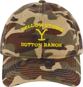 Yellowstone Dad Hat, Dutton Ranch Adjustable Baseball Cap with Curved Brim