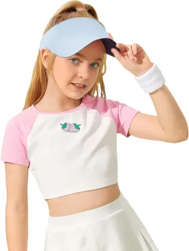 Zando Kids Visors for Girls Boys UPF 50  Sun Visor Hat Adjustable Kids Golf Hat Tennis Sports Hat Lightweight Visor Cap 6-12T